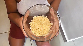 Feeding My Slave Piss Seasoned Noodles