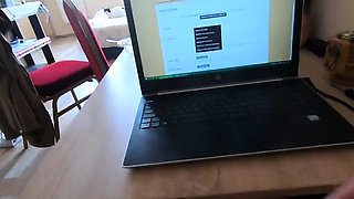 Surprise Blowjob Under the Table - Amateur Office Adventure
