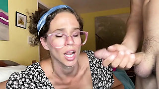 Anal and Pussy Fuck with Sloppy Blowjob - Live Angle from VibeWithMommy
