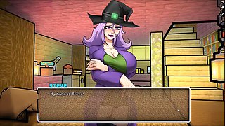 HornyCraft parody where the swamp witch gives a mind-blowing handjob and oral delight