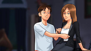 English Teacher Loves Her 18 Plus College Student Huge Cock Summertime Saga