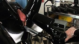 Femdom fetish mistresses fuck bdsm loser with strapon