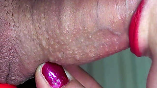 Ultra Close-up Asmr Blowjob - Slow, Wet Foreskin Licking and Deep Oral Pleasure in 4K