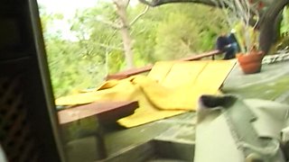 Dina Jewel’s Blonde Interracial Heat in a Vintage Trio