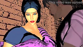 Sabita bhabi fucked by dever and labour
