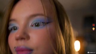 Brunette Teen ASMR Lingerie Strip