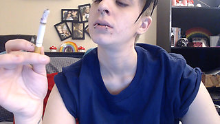 Dyke blows smoke in your face
