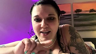 Big titty babe Layla Rose solo dildo masturbation