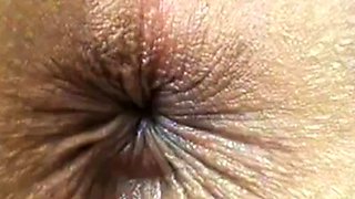 Winking Butthole Close-Up on Webcam