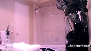 Peeping at my busty 21yo stepdaughter