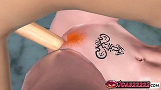 Midori Office 3D Animation - Reverse Lifting Fuck, POV Missionary, Tied Doggystyle Creampie in Uncensored Hentai