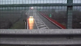 Horny MILF Stuffing Huge Dildo in Highway Adventure