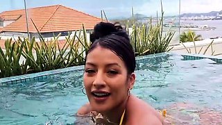 Fucked in outdoor Jacuzzi in Brasil - Shh!! watch out for