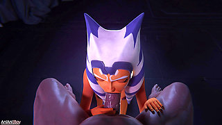 Jedi corruption: Ahsoka Tano blowjob
