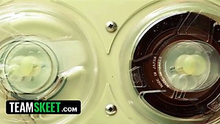 Ryan Keely and Chloe Rose starlet in a voyeuristic porn files foursome sequence