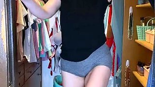 Exciting webcam redheaded striptease