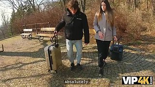 Hot Czech Brunette Marica Chanelle Fucks Stranger in Park - POV HD 1080p