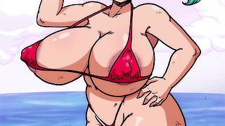 Bulma's adventure to find the dragon balls with the luxurious Bulma from Dragon Ball