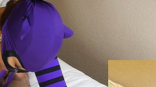 Julia Kate Purple and Black Nylon Fuck