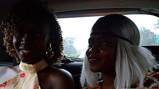 Two EBONY roommates KISSED then ate each other out