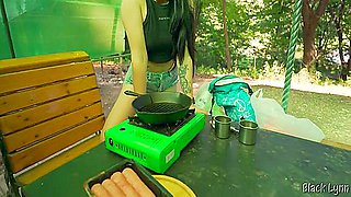 Complete Girlfriend Experience: Camping, Fishing, Cooking And Outdoor Sex! 43 Min