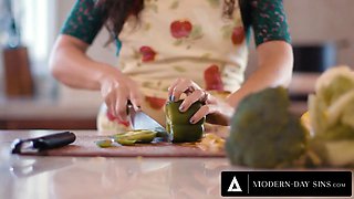 Modern-day sins - cheating housewife agrees to free-for-all use cum inside to sate her horny husband!