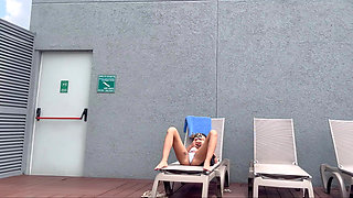 I Filmed My Famous Neighbor Sunbathing with Dental Floss on