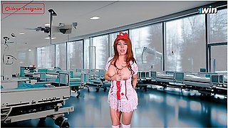 Nurse Does Kinky Things In Front Of Her Patient - Joi Solo Girl