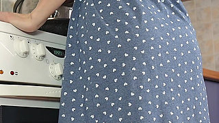 Stepson, What Are You Doing? Why Did You Take off Your Panties in the Kitchen? Should I Jerk You off? Give a Blowjob?