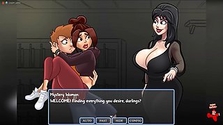 Pierced Goth in Fishnets Masturbates to Orgasms