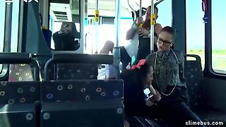 Sexy Babes In Public Bus - Barbara Bieber
