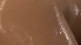 Oiled Japanese Babe Gets Hard Fucked and Creampied