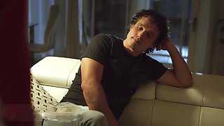 Couch sex, small boobs, riding dick