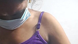Tamil Aunty Playing Boobs and Pussy