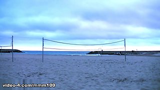 Anal fuck in the bathroom with young French blonde Shana Spirit - MMM100