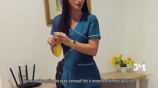 Free - Physiotherapist Receives My Cum In Her Mouth - Self Blowjob 11 Min With Danner Mendez And Salome Gil