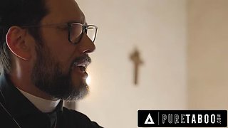 Pure Taboo - Innocent Teen Penelope Kay Tempts Dirty Priest For Rough Anal Sex