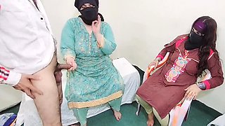 Netu gets rough anal threesome with two Indian Muslim bhabhis and devar
