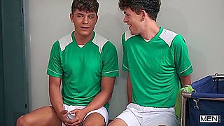 Men: Banging Up His Knee, He Found Love On The Table - Landon Conrad And Jake Preston