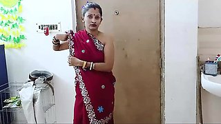 Indian woman with a fat ass works as a maid for a perv