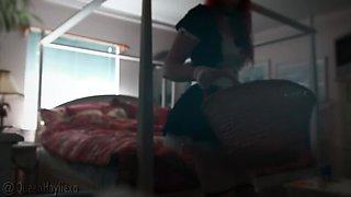 Slutty Maid Caught Masturbating HIDDEN CAM VOYEUR Series Part 2