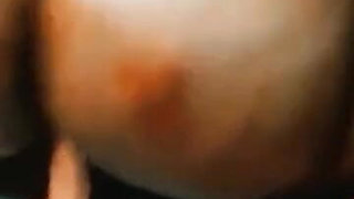 Oiled BBW Riding Dildo