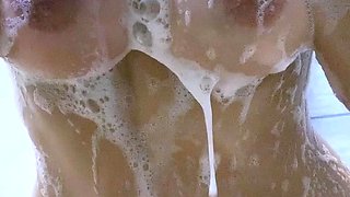 Big boobs milf masturbates with her dildo