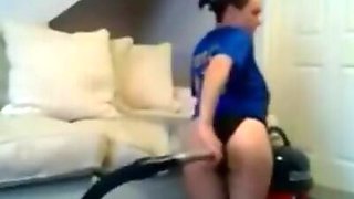 WTF!!  My Shy GF Masturbates With Our Vacuum Cleaner - Amateur Porn Video Leaked