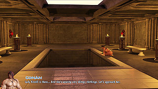 Bathhouse Fuck with Krecill - Conan Grinds His Monster Cock on Her Massive Boobs & Destroys Her Fat Ass