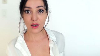 Naughty Asian milf Julia solo masturbation close up