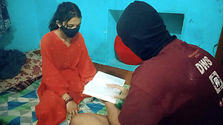 Tution Teacher Fuck College Girl Sex with Student, Beautiful Indian Desi Village Girl 18+ Tight Pussy Fuck Xxxx Hindi