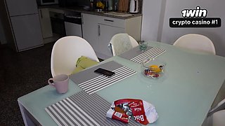 Step mom anal creampie, inexperienced jism in ass -