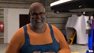 Curvy Wife Cheats on Christmas Day with Big Black Cock - Hot MILF Blowjob & Hardcore Sex