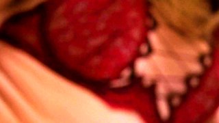 Hot blonde babes get horny jerking